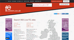 Desktop Screenshot of fecareers.co.uk